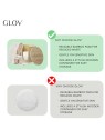Glov SET Bamboleo: 7 fogli di bambù + 1 retina per lavare + 1 organizer in bambù