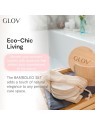 Glov SET Bamboleo: 7 fogli di bambù + 1 retina per lavare + 1 organizer in bambù