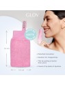 Glov SET Velvet Lips & Ever Clear Skin Scrubex guanto esfoliante per labbra + Cuscinetti cardiaci maneggabili dischetti viso