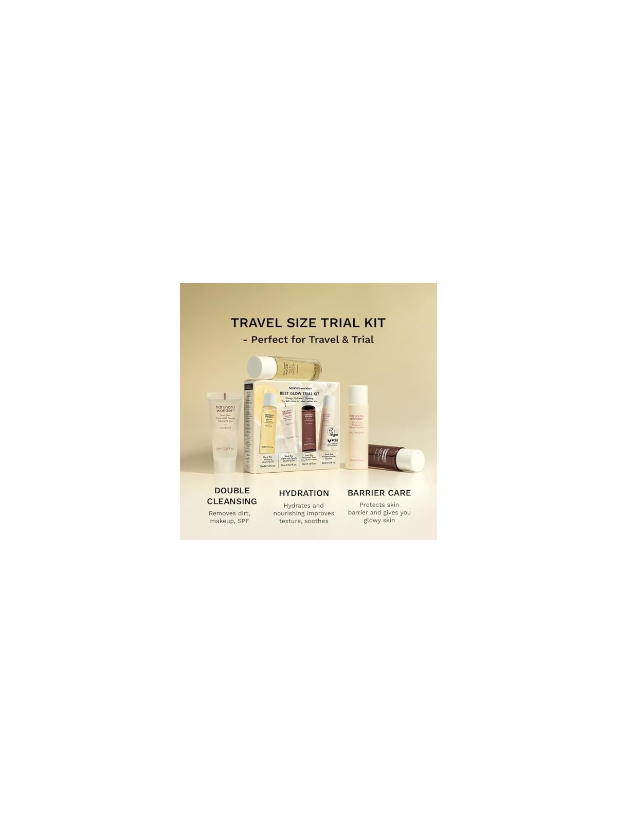 Haruharu Wonder Kit di prova Best Glow in confezione regalo donna