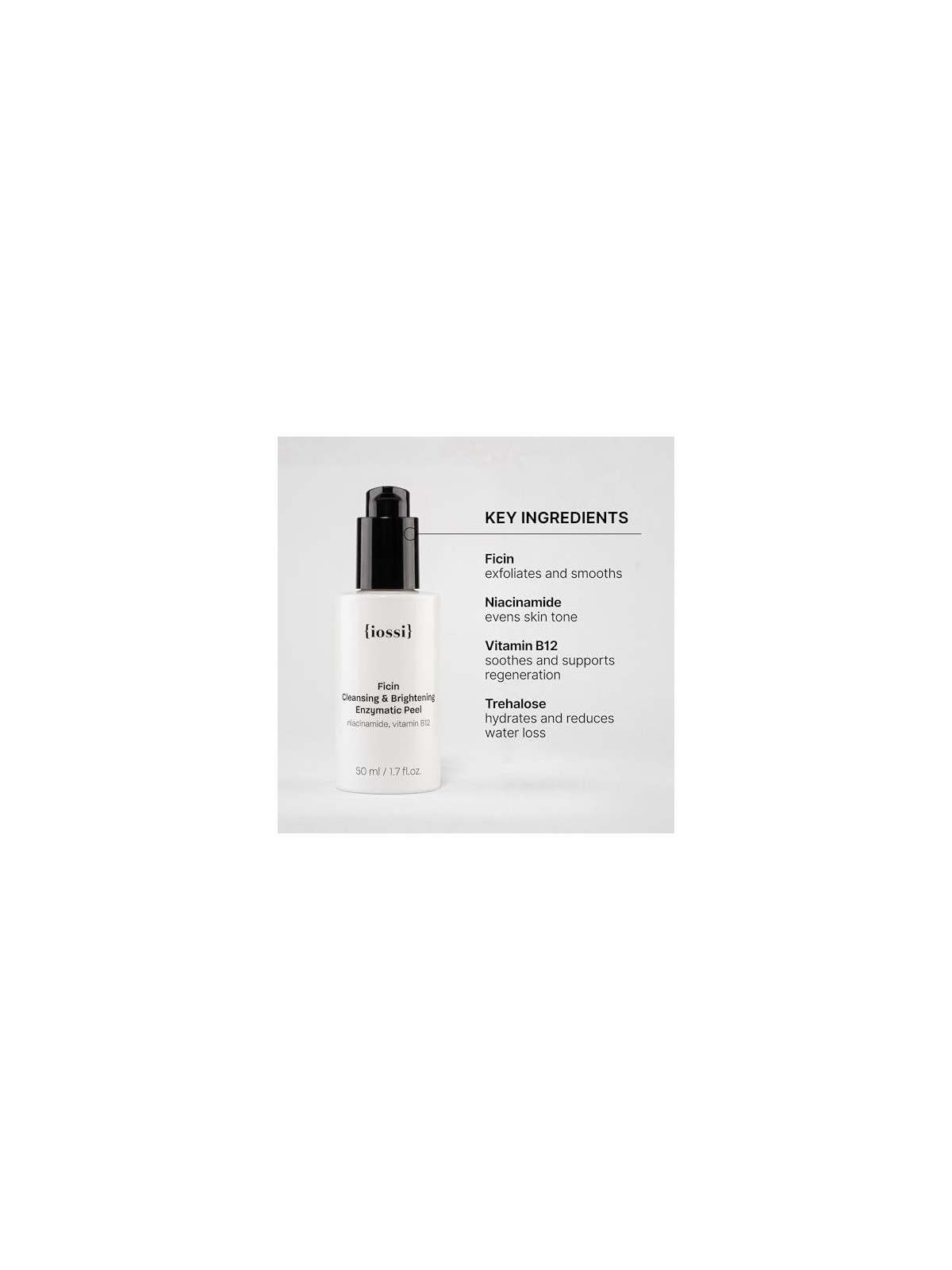 Iossi Ficyna post-trattamento e peeling illuminante enzimatico 50ml