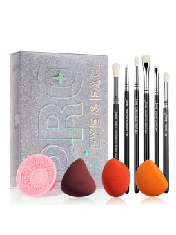 Jessup SET Beauty Kit Set di pennelli e spugnette in una scatola T504