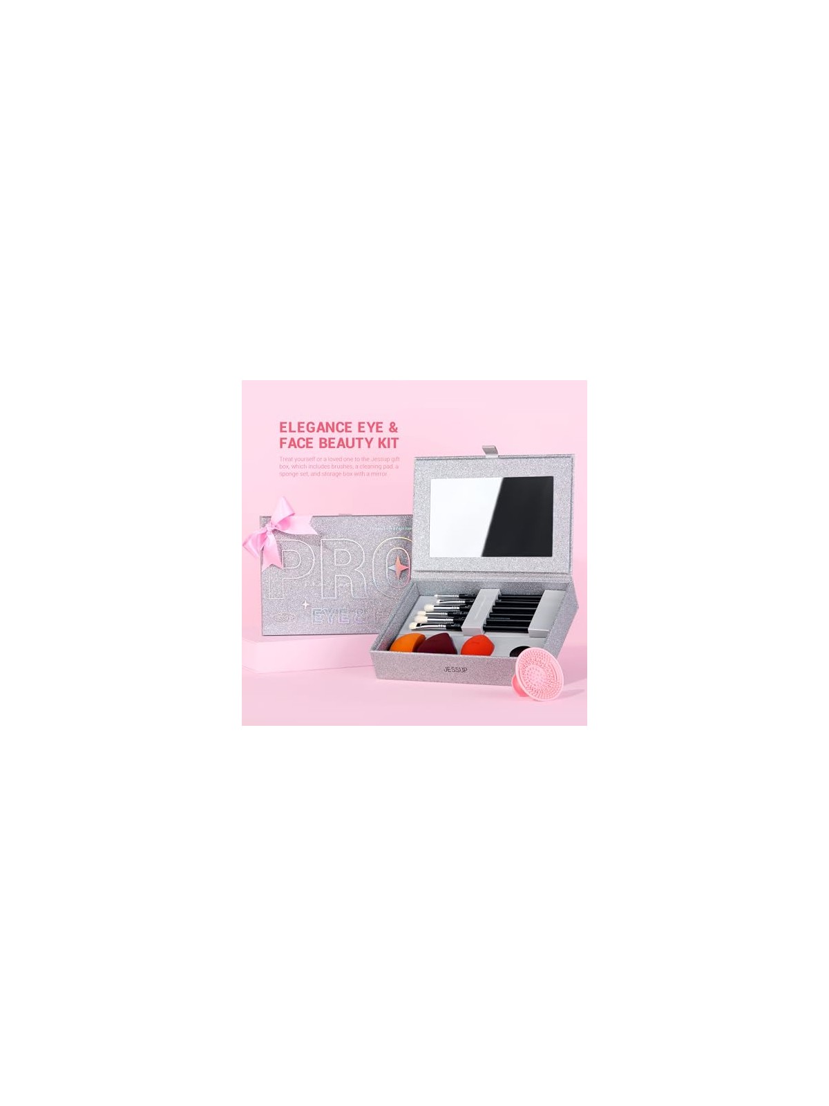 Jessup SET Beauty Kit Set di pennelli e spugnette in una scatola T504