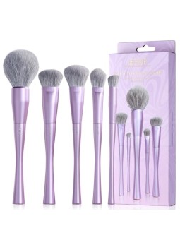 Jessup SET Set di 5 pennelli per trucco viso di lusso viola T514 14 pezzi.