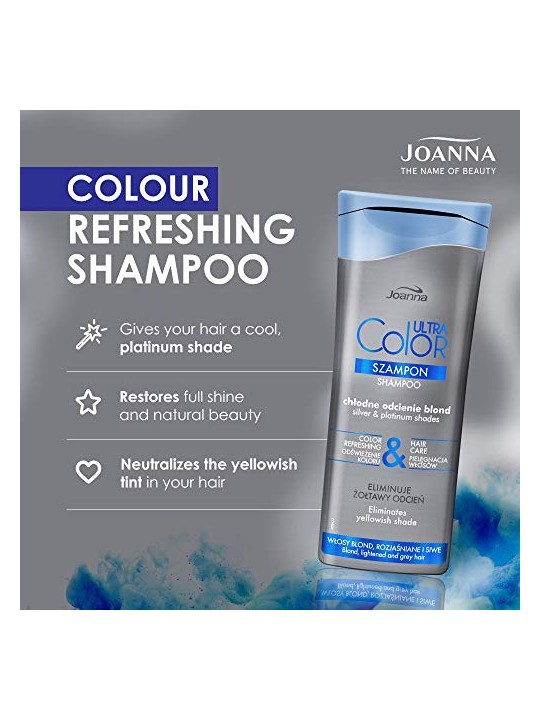 Joanna Shampoo Ultra Color System per capelli biondi, schiariti e grigi