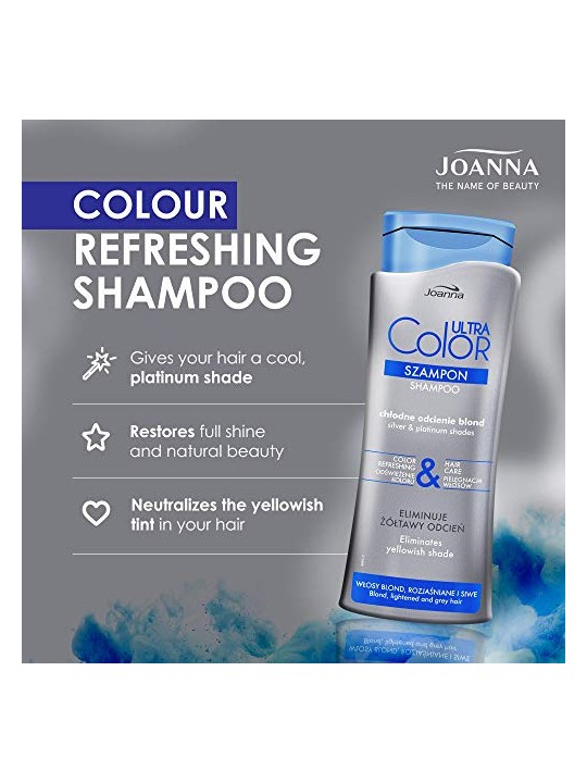 Joanna Shampoo Ultra Color System per capelli biondi, schiariti e grigi