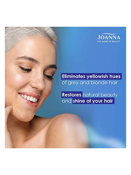 Joanna Ultra Color System Hair Rinse Spray Blue Per capelli biondi grigi e schiariti spray rinse for bright blonde and