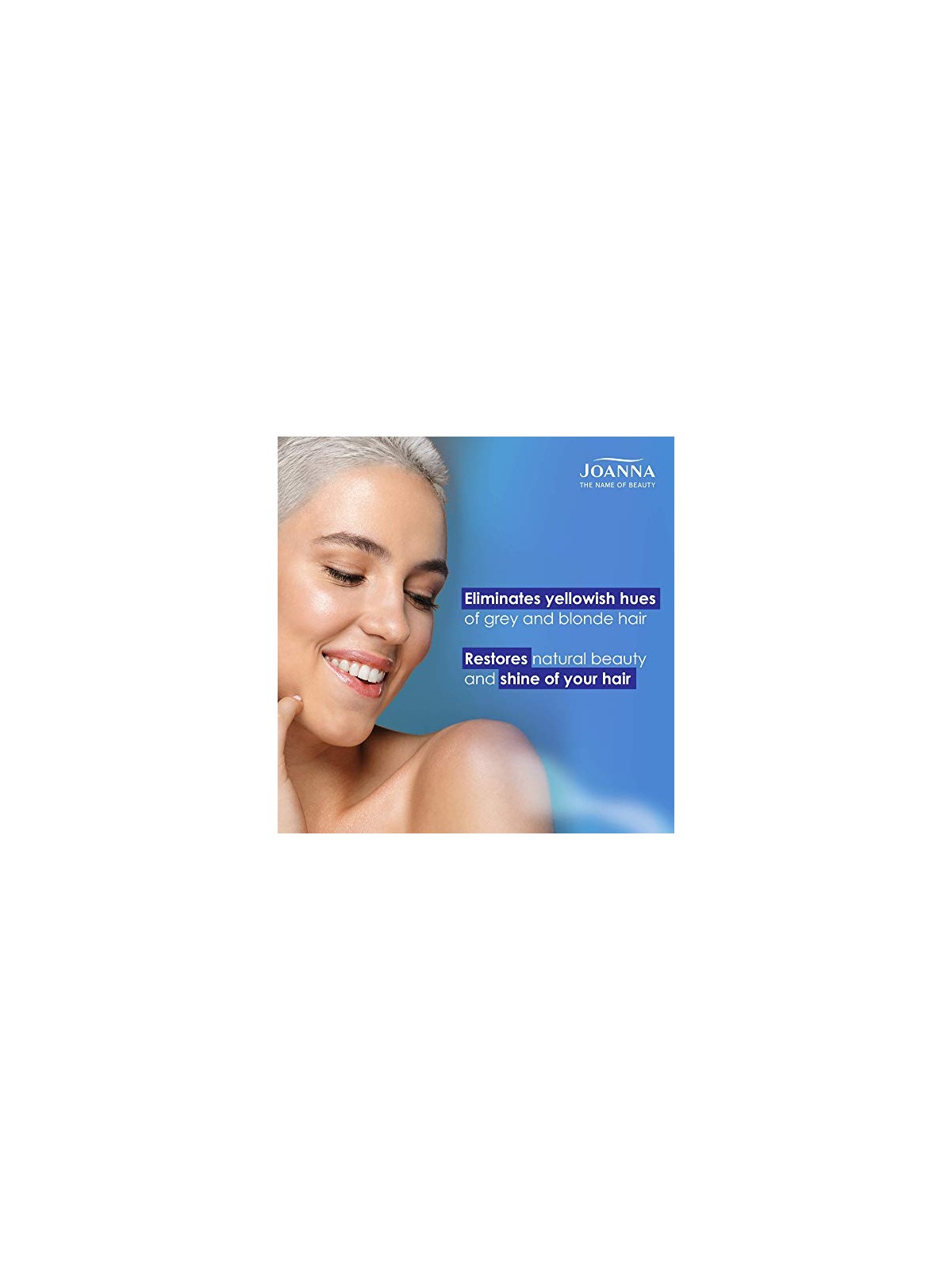 Joanna Ultra Color System Hair Rinse Spray Blue Per capelli biondi grigi e schiariti spray rinse for bright blonde and