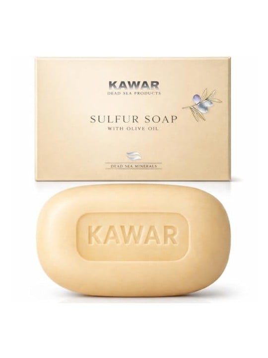 Kawar Sapone allo zolfo con minerali del Mar Morto 120 g unisex