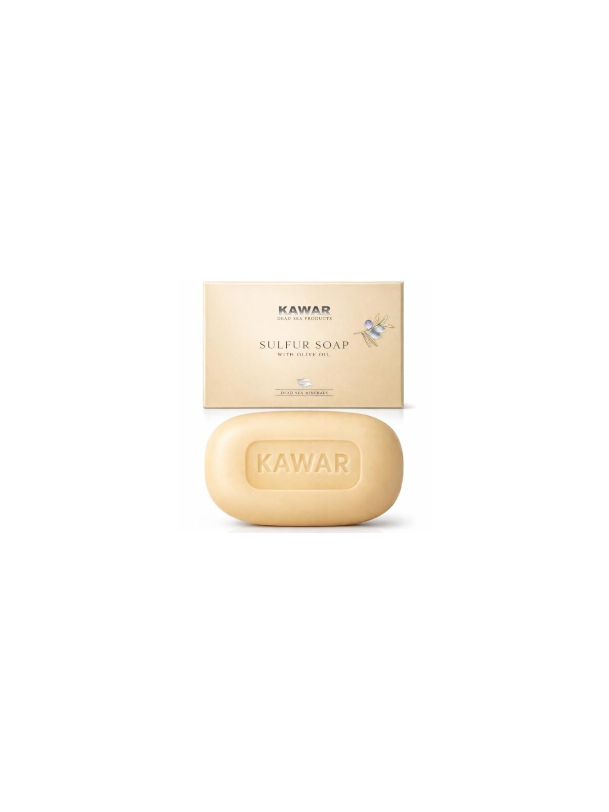 Kawar Sapone allo zolfo con minerali del Mar Morto 120 g unisex
