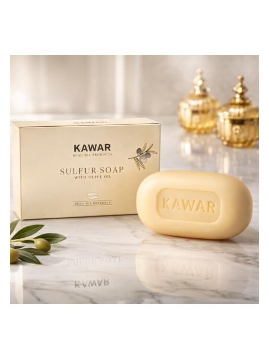 Kawar Sapone allo zolfo con minerali del Mar Morto 120 g unisex