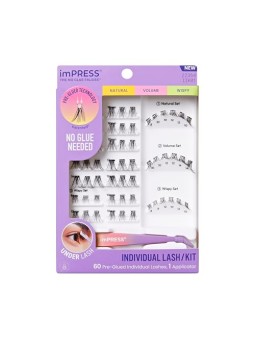 KISS Kit di ciglia individuali imPRESS 01 donna