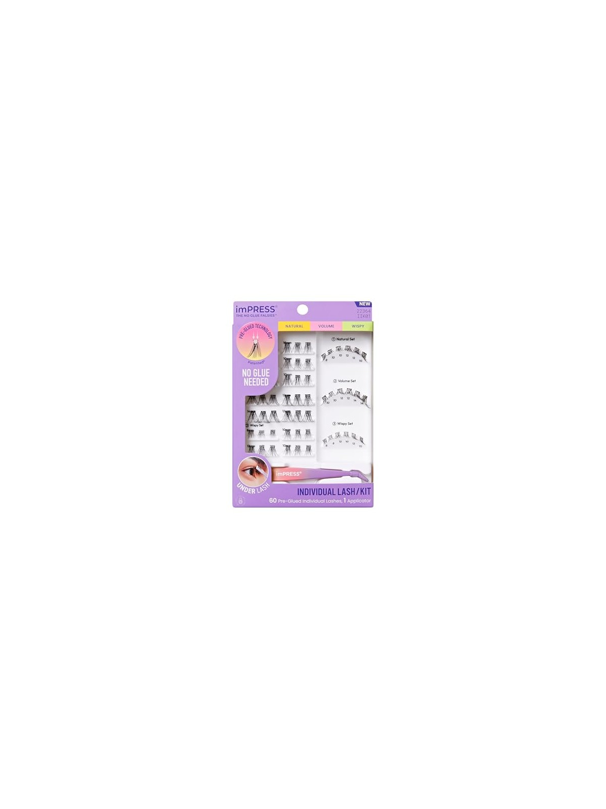 KISS Kit di ciglia individuali imPRESS 01 donna