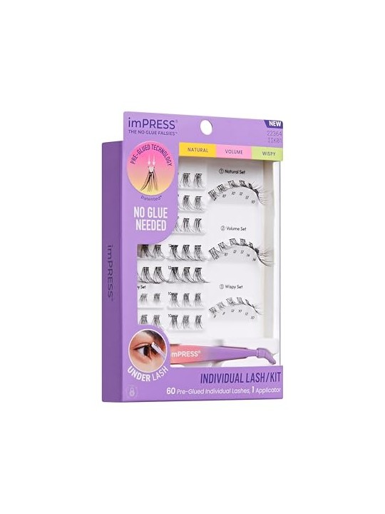 KISS Kit di ciglia individuali imPRESS 01 donna