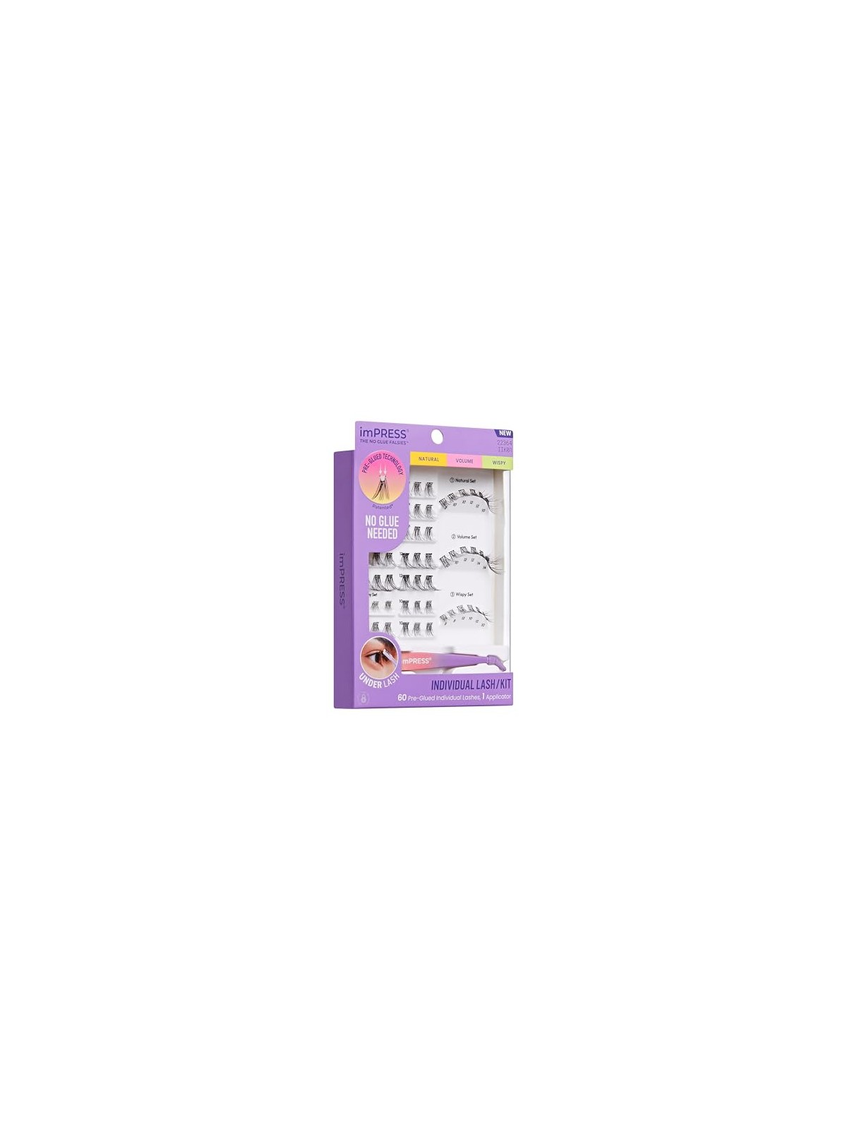 KISS Kit di ciglia individuali imPRESS 01 donna