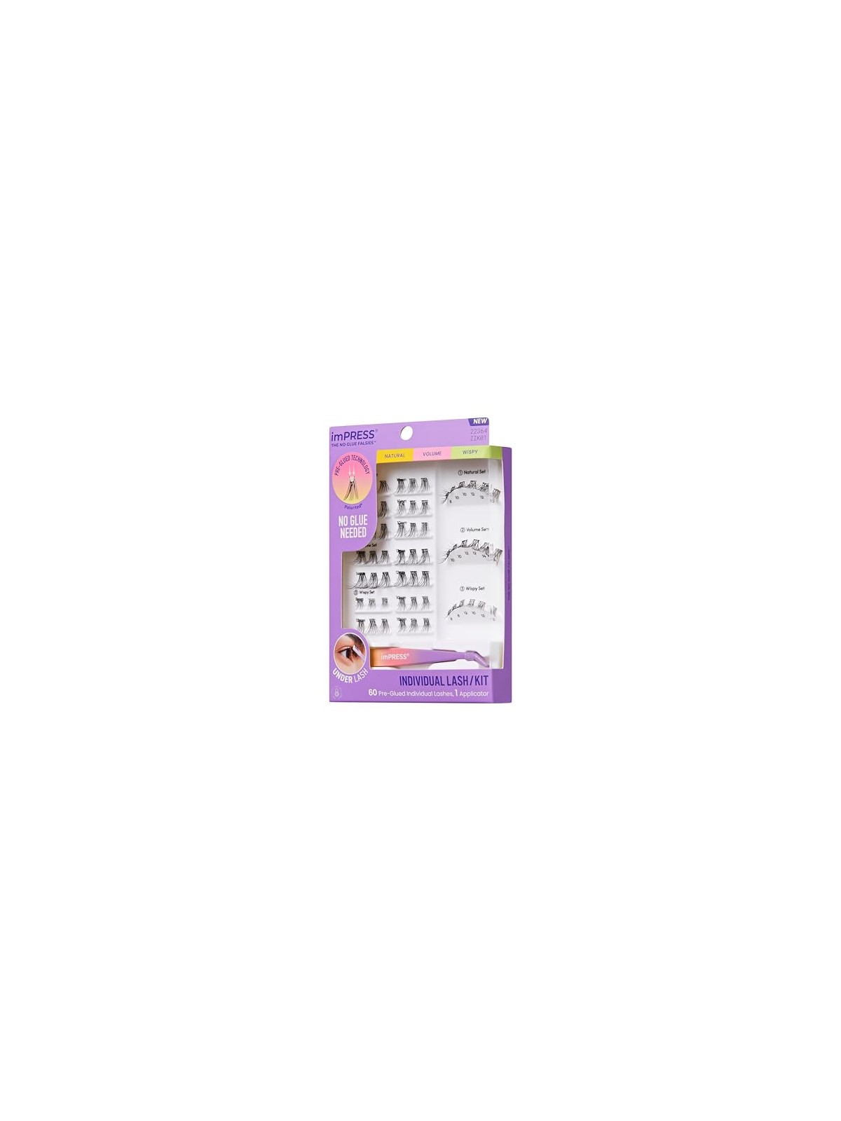 KISS Kit di ciglia individuali imPRESS 01 donna