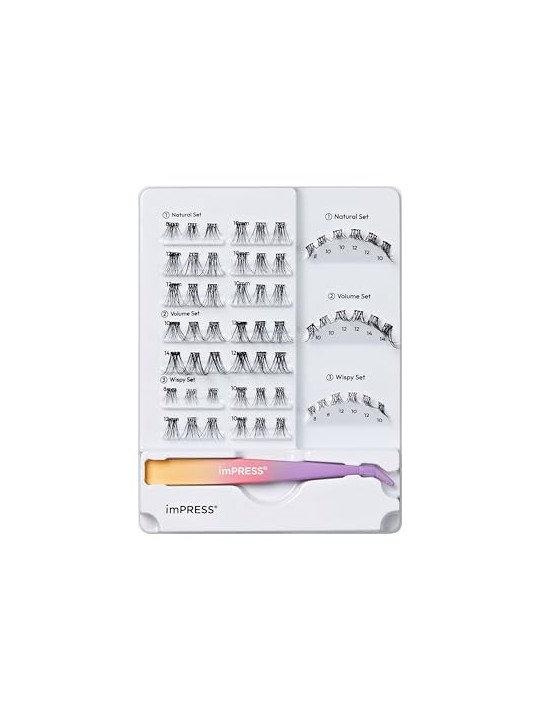 KISS Kit di ciglia individuali imPRESS 01 donna