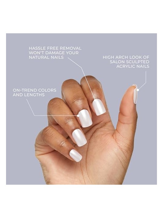 KISS Unghie finte in gel fantasia - Happy Hands 28 pezzi. donna
