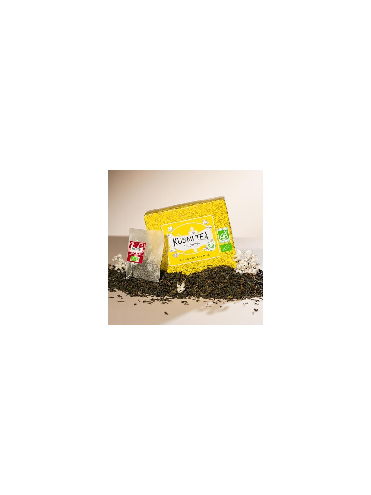 Kusmi Tea Gelsomino Verde 20 sacchetti di mussola BIO 40 g unisex