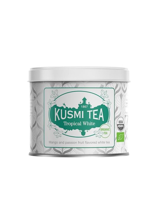 Kusmi Tea Lattina di latta Tropical White da 90 g unisex