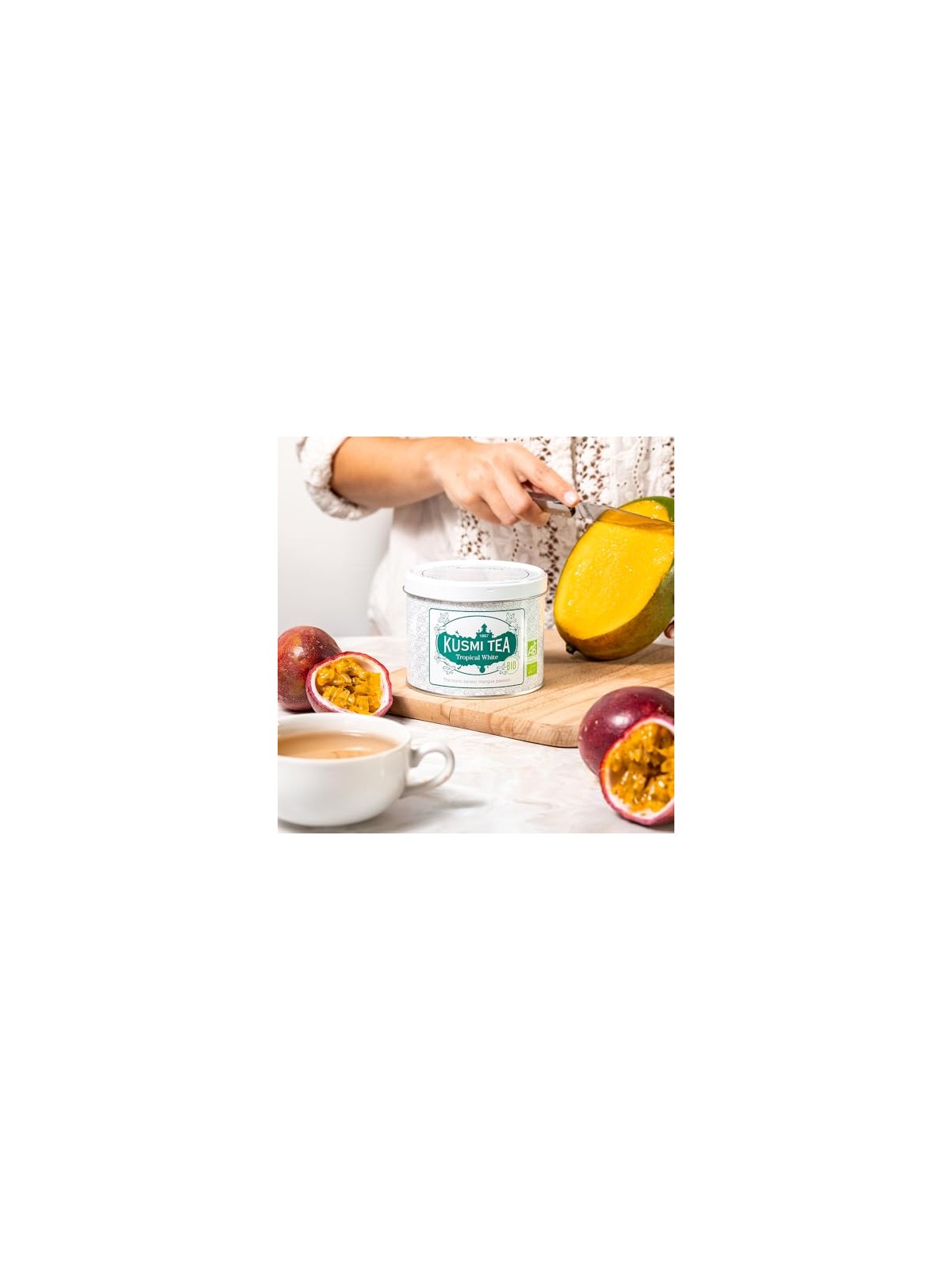 Kusmi Tea Lattina di latta Tropical White da 90 g unisex