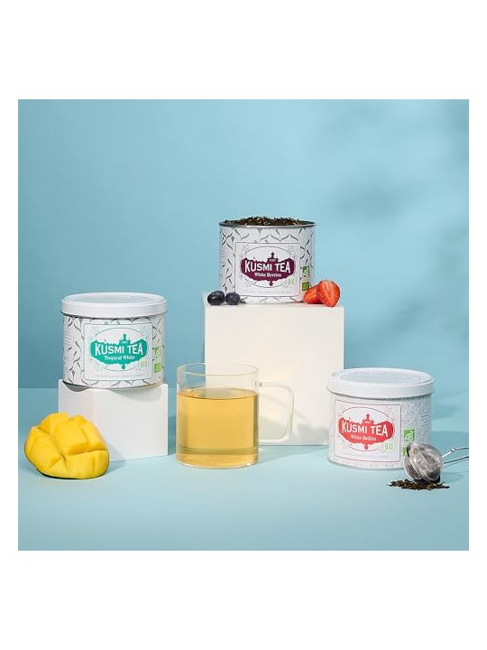 Kusmi Tea Lattina di latta Tropical White da 90 g unisex