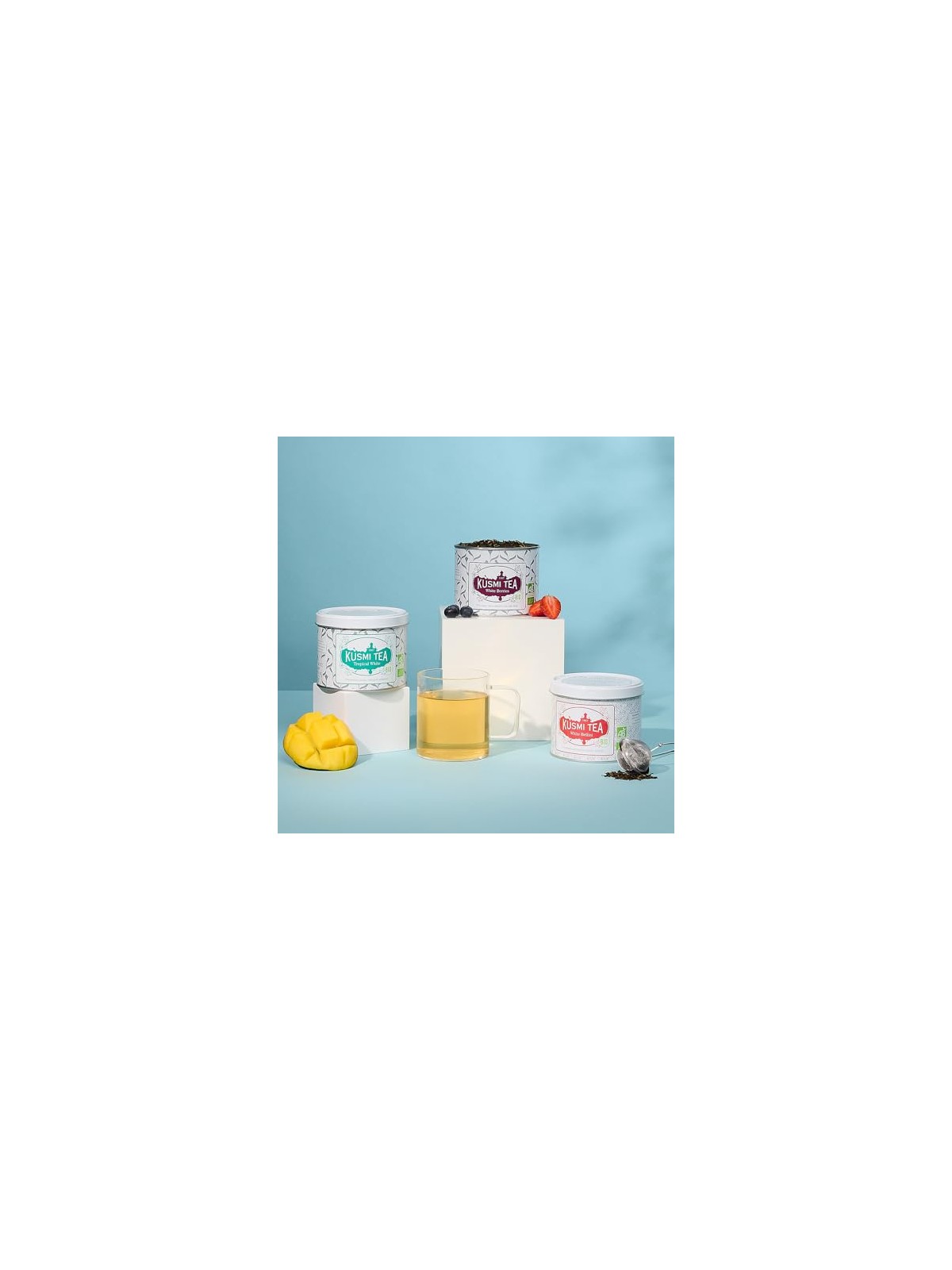 Kusmi Tea Lattina di latta Tropical White da 90 g unisex