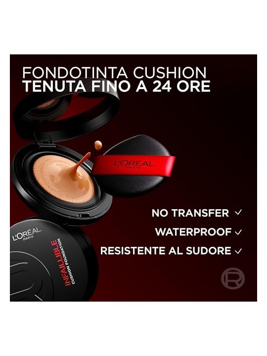 L'oreal paris Fondotinta Infallibile Cushion, fondotinta con fondotinta N100 11g