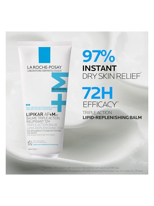 La Roche Posay LIPIKAR AP+ MAX balsamo tripla riparazione 72 ore 75ml unisex