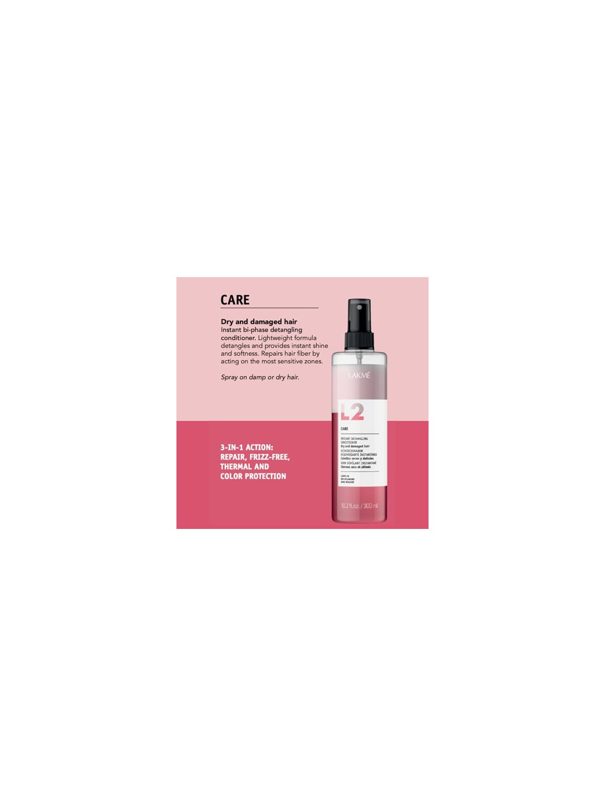 Lakme L2 Care balsamo bifasico per capelli secchi e danneggiati 100ml