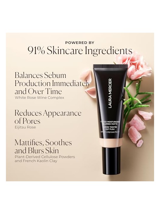 Laura mercier Crema idratante colorata Sfumata opaca Senza olio SPF 30 UVB/UVA/PA+++ crema idratante colorata 3C 45ml
