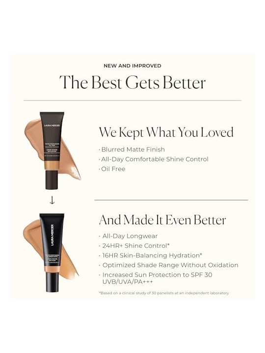 Laura mercier Crema idratante colorata Sfumata opaca Senza olio SPF 30 UVB/UVA/PA+++ crema idratante colorata 3C 45ml