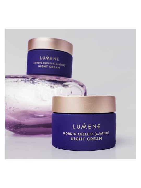 Lumene Ajaton Nordic Ageless Radiant Youth Crema Notte, crema notte levigante e ringiovanente 50ml