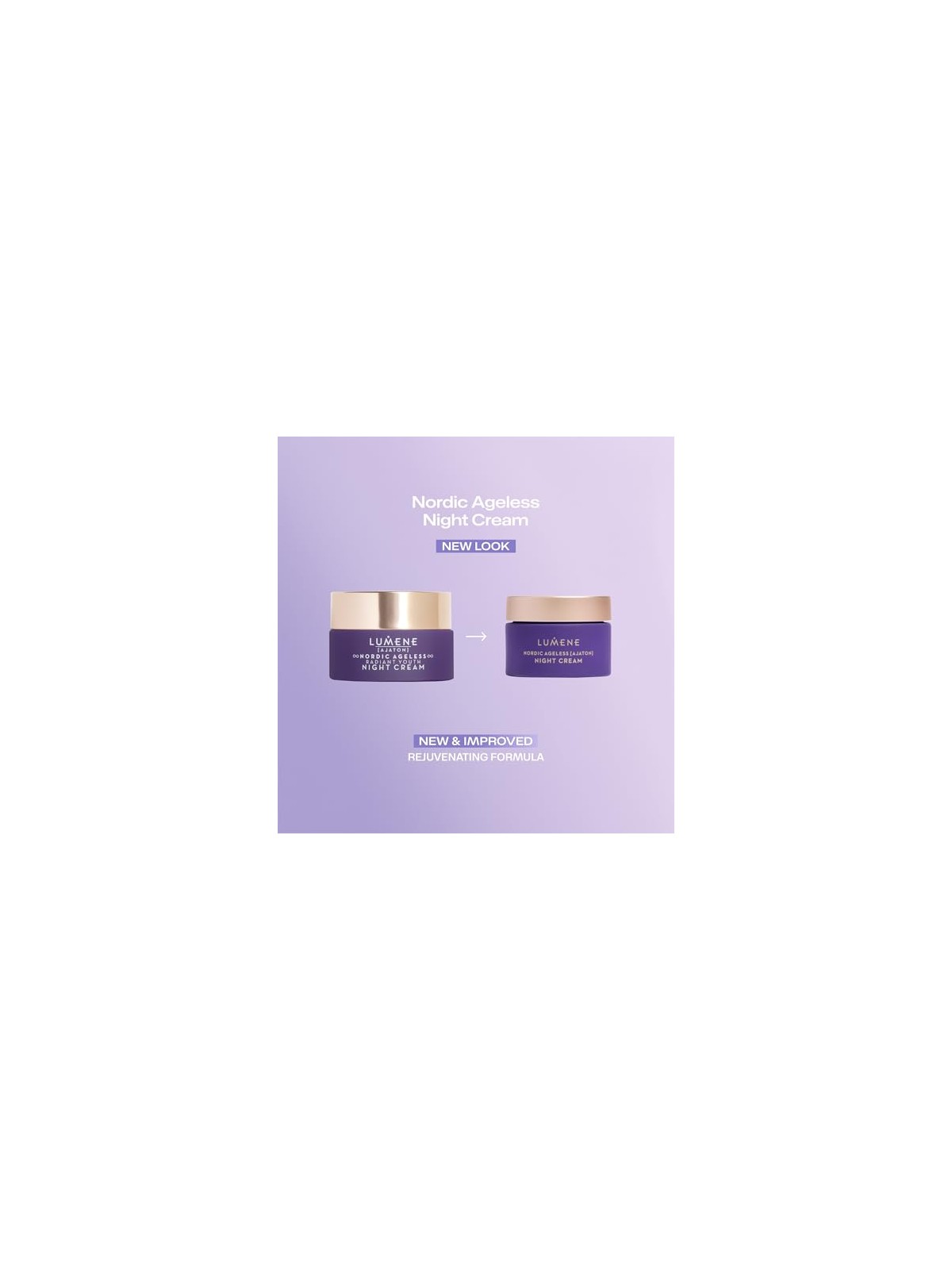 Lumene Ajaton Nordic Ageless Radiant Youth Crema Notte, crema notte levigante e ringiovanente 50ml