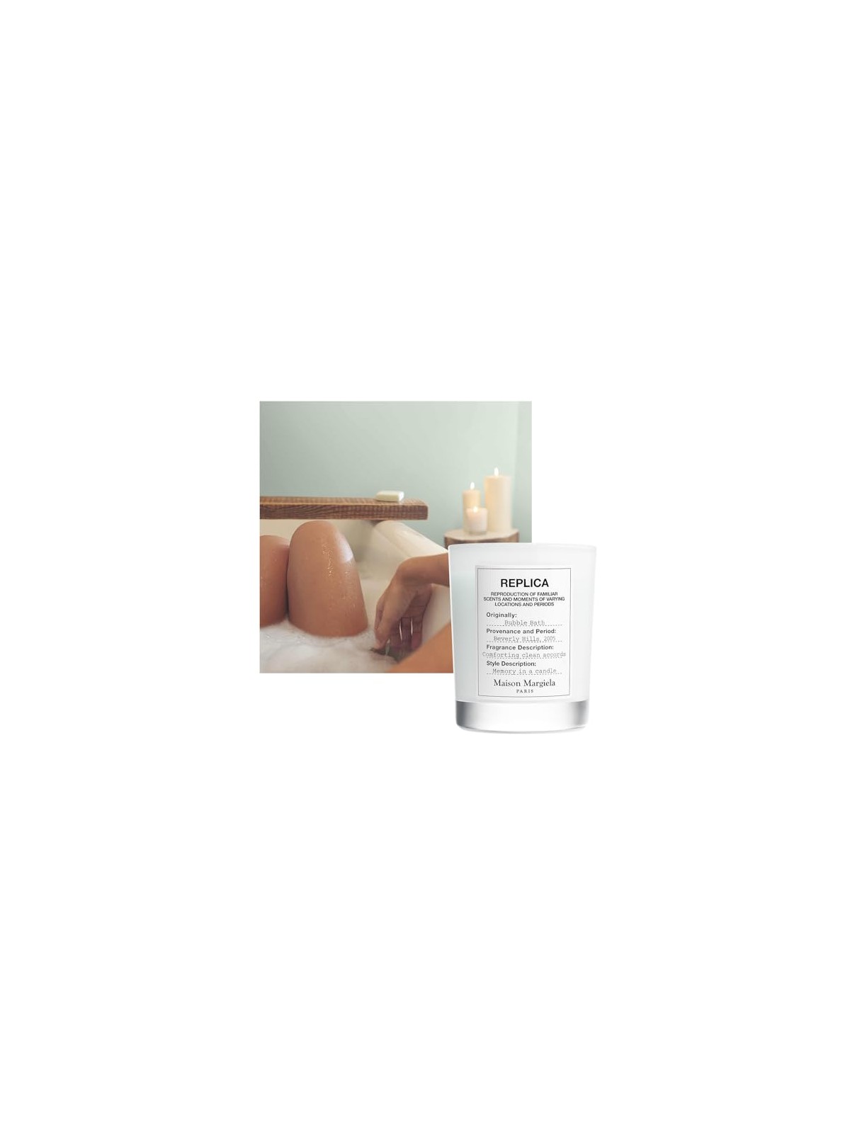 Maison margiela Candela profumata replica Bubble Batch resa 165 g