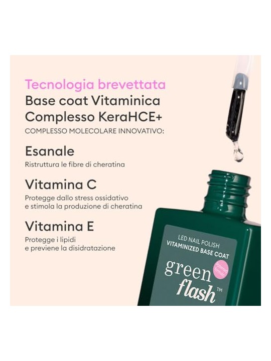 Manucurist Base per unghie in gel LED con resina naturale di canna da zucchero Green Flash 15ml