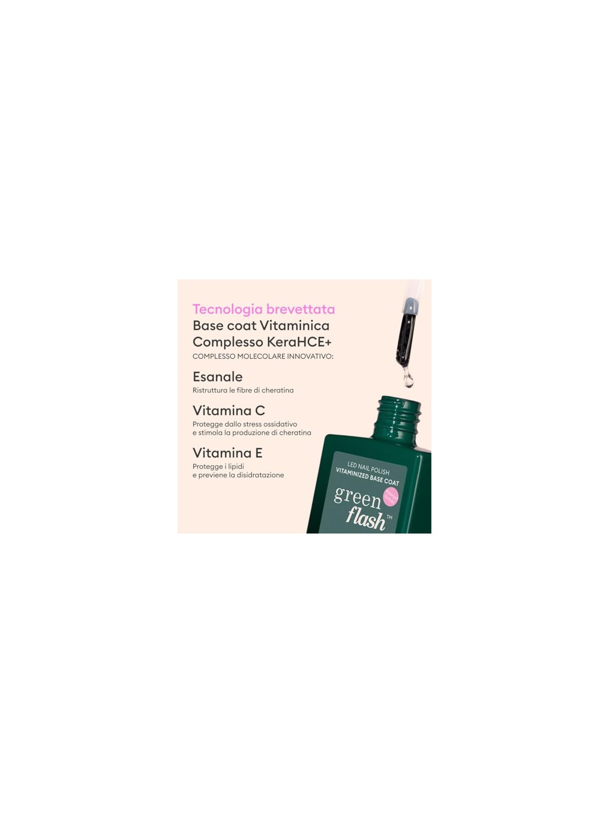 Manucurist Base per unghie in gel LED con resina naturale di canna da zucchero Green Flash 15ml