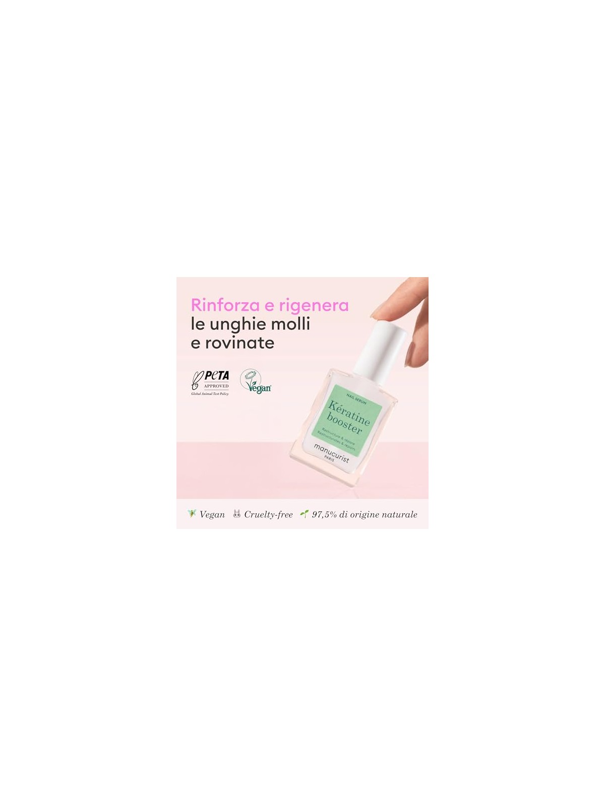 Manucurist Siero rinforzante per unghie Keratine Booster Nail Serum 15ml donna