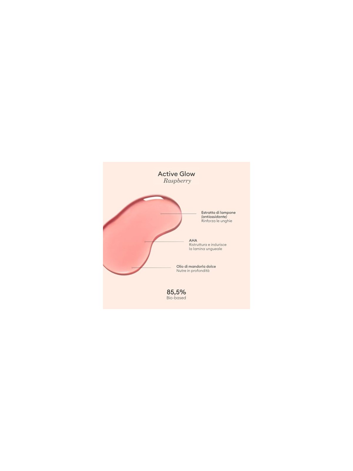Manucurist Smalto per unghie Active Glow Nail Care Effects 15ml - Tonalità: Lampone donna