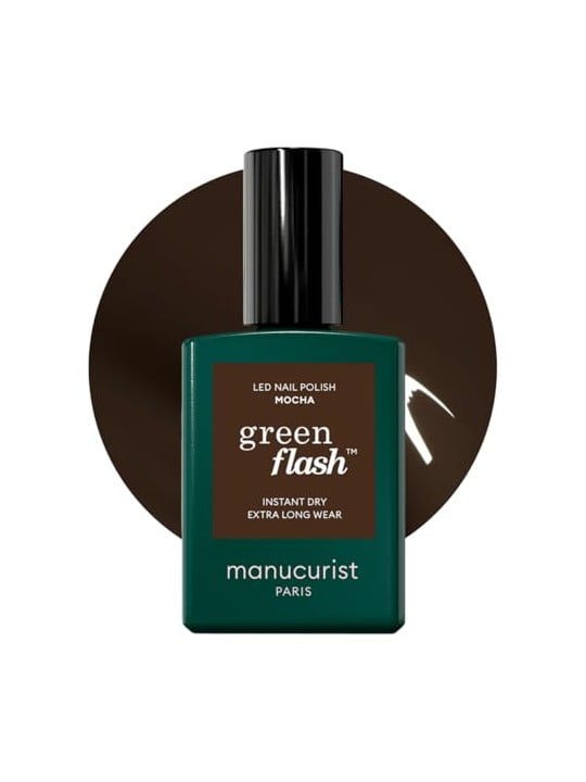 Manucurist Smalto per unghie in gel color moka con flash LED verde, 15ml
