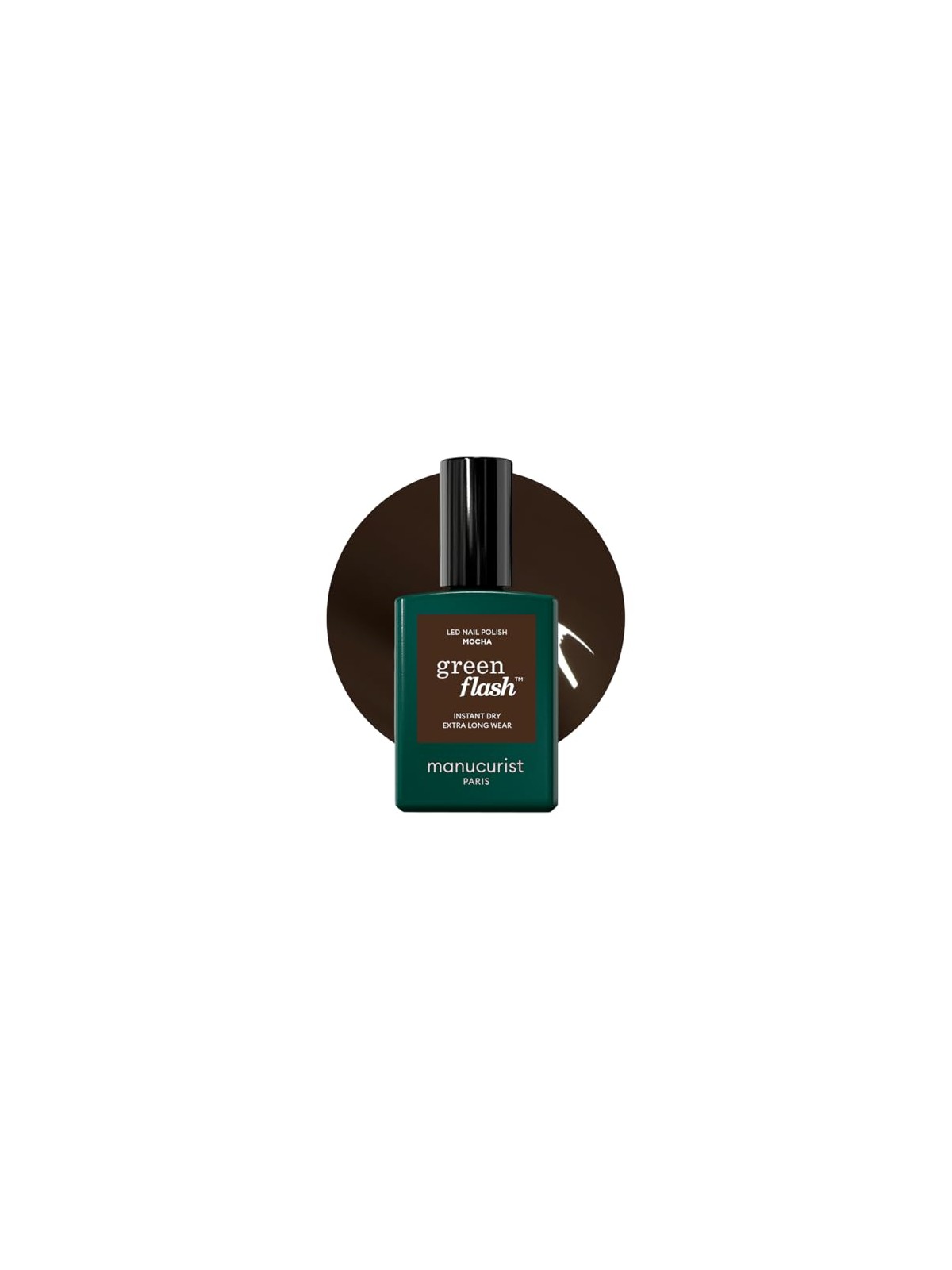 Manucurist Smalto per unghie in gel color moka con flash LED verde, 15ml