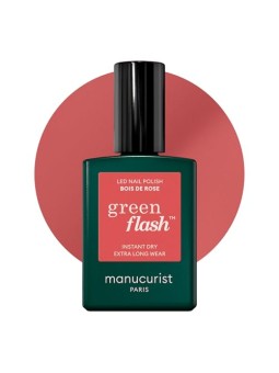 Manucurist Smalto per unghie in gel LED Green Flash Bois De Rose 15ml