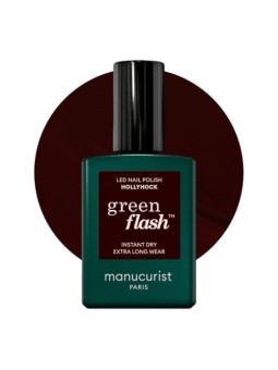 Manucurist Smalto per unghie in gel LED verde flash Hollyhock 15ml