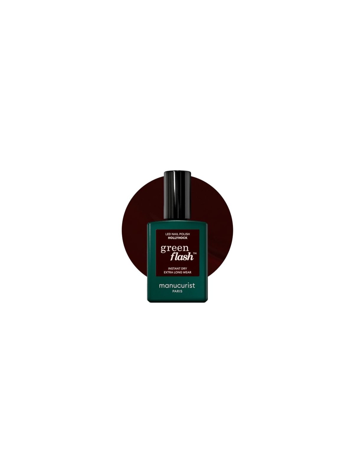 Manucurist Smalto per unghie in gel LED verde flash Hollyhock 15ml