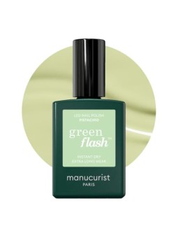 Manucurist Smalto per unghie in gel LED verde flash, colore pistacchio, 15ml