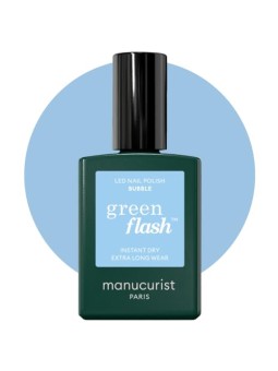 Manucurist Smalto per unghie in gel LED verde flash, effetto bolla, 15ml