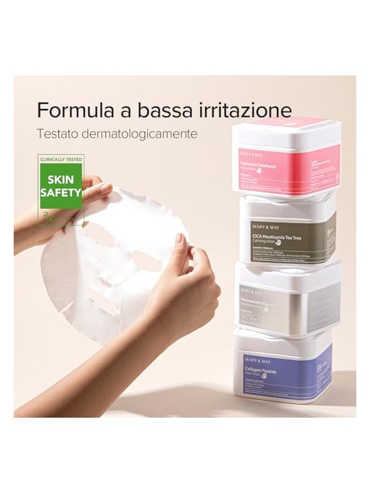 MARY & MAY Maschera Idratazione Donna