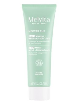Melvita Maschera esfoliante 3 in 1 NECTAR PUR 75ml unisex