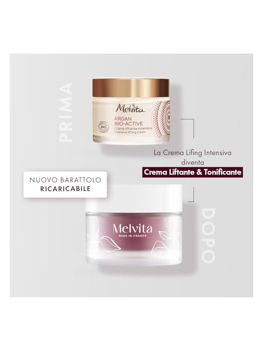 Melvita Ricarica di crema rassodante all'olio di argan bioattivo 50ml unisex