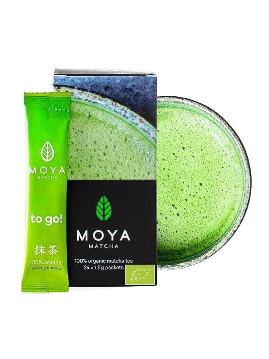 MOYA Matcha da asporto! Tè verde giapponese biologico tradizionale - 24 x 1,5 g unisex